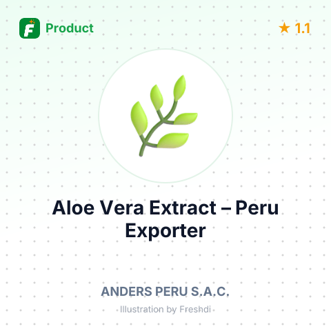 Aloe Vera Extract – summary card, no photo uploaded yet