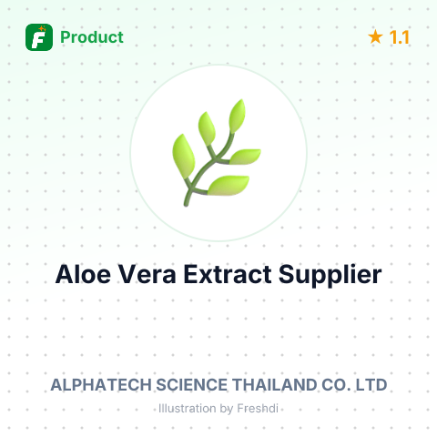 Aloe Vera Extract – summary card, no photo uploaded yet