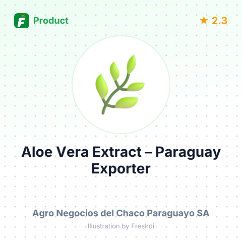 Aloe Vera Extract – summary card, no photo uploaded yet