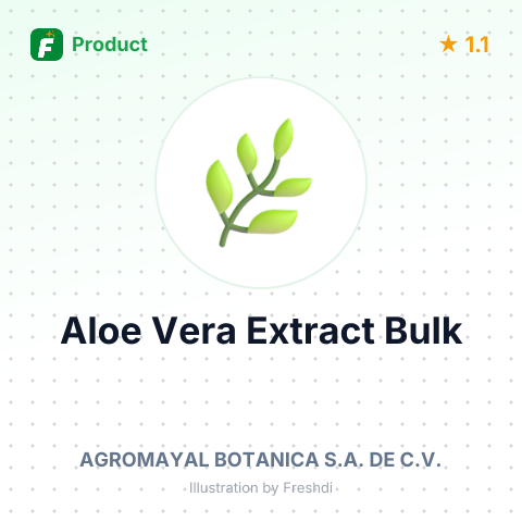Aloe Vera Extract – summary card, no photo uploaded yet