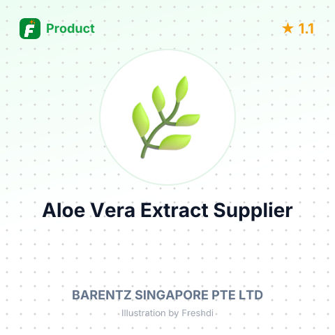 Aloe Vera Extract – summary card, no photo uploaded yet