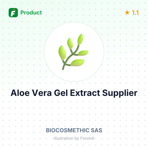 Aloe Vera Gel Extract – summary card, no photo uploaded yet