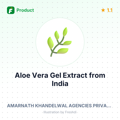 Aloe Vera Gel Extract – summary card, no photo uploaded yet