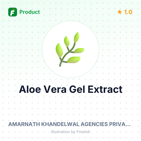 Aloe Vera Gel Extract – summary card, no photo uploaded yet
