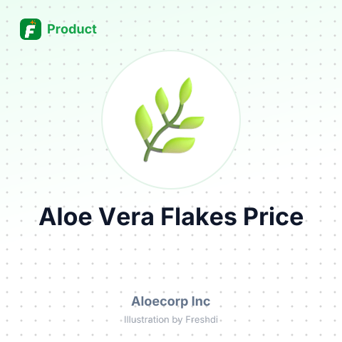 Aloe Vera Gel Flakes – summary card, no photo uploaded yet