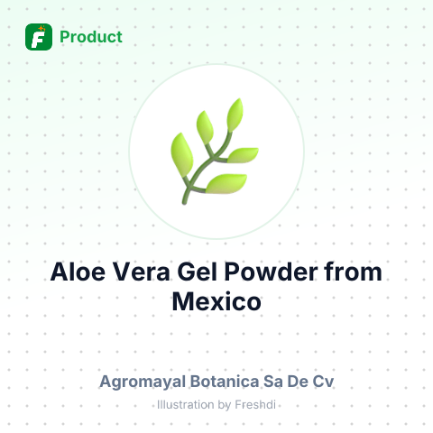 Aloe Vera Gel Powder – summary card, no photo uploaded yet