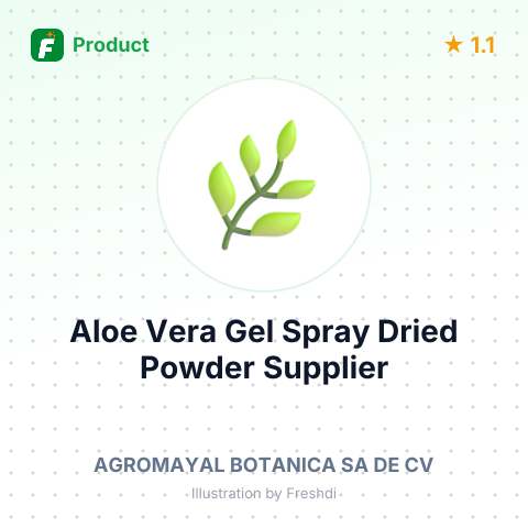 Aloe Vera Gel Spray Dried Powder – summary card, no photo uploaded yet