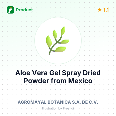 Aloe Vera Gel Spray Dried Powder – summary card, no photo uploaded yet