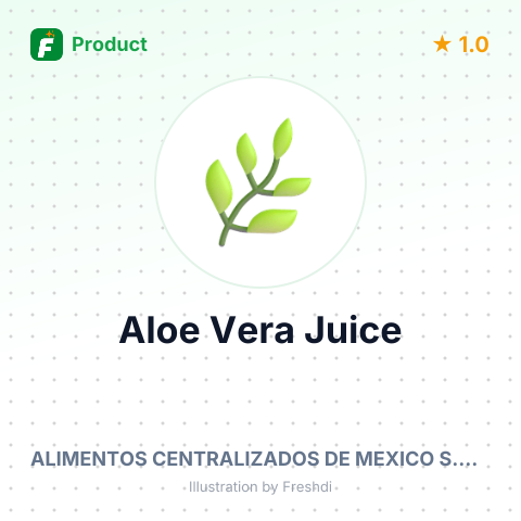 Aloe Vera Juice – summary card, no photo uploaded yet