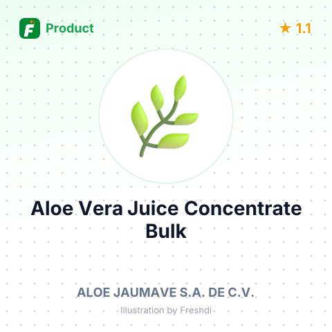Aloe Vera Juice Concentrate (Various Forms) – summary card, no photo uploaded yet