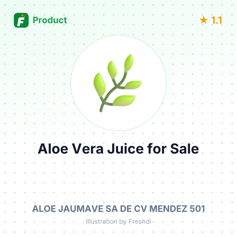 Aloe Vera Juice Diced 6mm – summary card, no photo uploaded yet