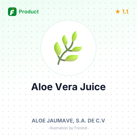 Aloe Vera Juice – summary card, no photo uploaded yet
