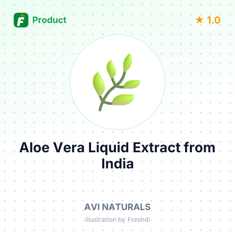 Aloe Vera Liquid Extract – summary card, no photo uploaded yet