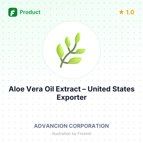Aloe Vera Oil Extract – summary card, no photo uploaded yet