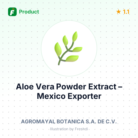 Aloe Vera Powder Extract – summary card, no photo uploaded yet