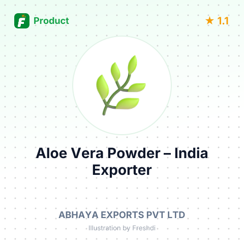 Aloe Vera Powder – summary card, no photo uploaded yet