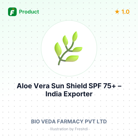 Aloe Vera Sun Shield SPF 75+ – summary card, no photo uploaded yet