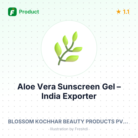 Aloe Vera Sunscreen Gel – summary card, no photo uploaded yet