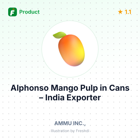 Alphonso Mango Pulp in Cans – summary card, no photo uploaded yet
