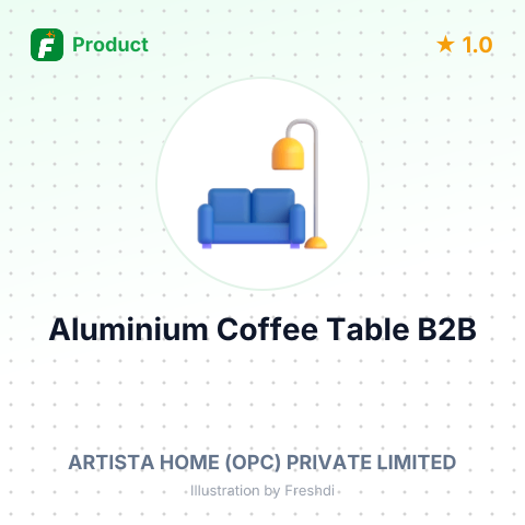 Aluminium Coffee Table – summary card, no photo uploaded yet