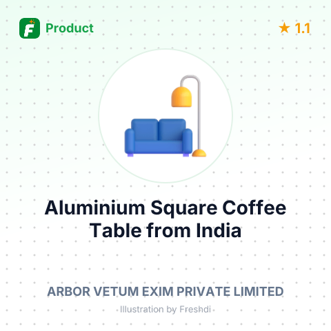 Aluminium Square Coffee Table – summary card, no photo uploaded yet