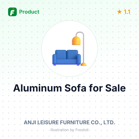 Aluminum Sofa and Coffee Table Set – summary card, no photo uploaded yet