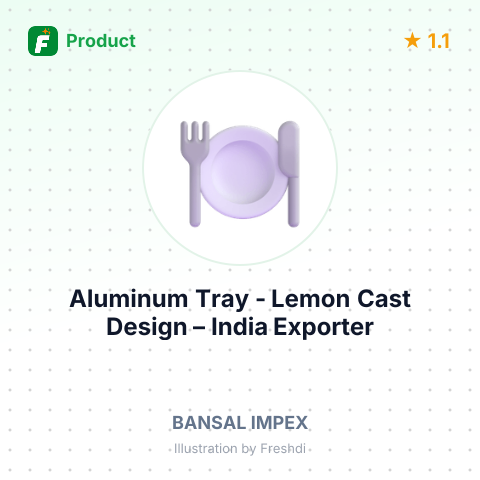 Aluminum Tray - Lemon Cast Design – summary card, no photo uploaded yet