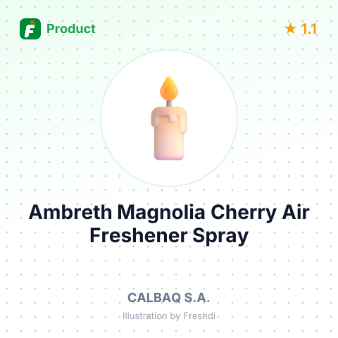 Ambreth Magnolia Cherry Air Freshener Spray – summary card, no photo uploaded yet