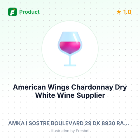 American Wings Chardonnay Dry White Wine – summary card, no photo uploaded yet