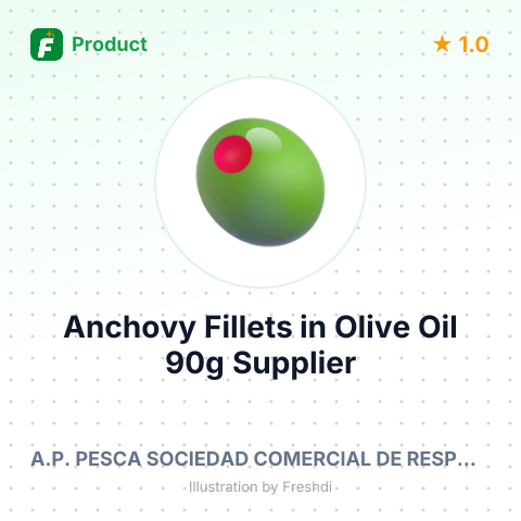 Anchovy Fillets in Olive Oil 90g (Glass Jar) – summary card, no photo uploaded yet