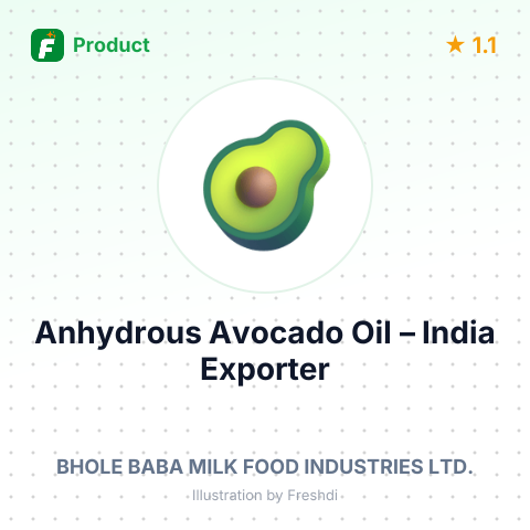 Anhydrous Avocado Oil (Anhydrous Milk Fat) – summary card, no photo uploaded yet