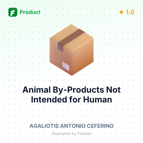 Animal By-Products Not Intended for Human Consumption – summary card, no photo uploaded yet