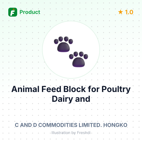 Animal Feed Block for Poultry, Dairy, and Aquaculture – summary card, no photo uploaded yet