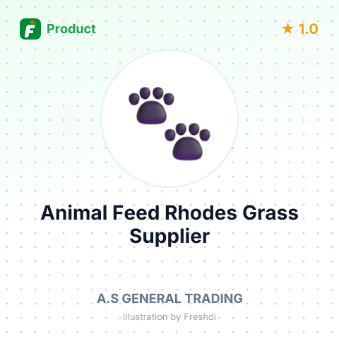 Animal Feed Rhodes Grass – summary card, no photo uploaded yet