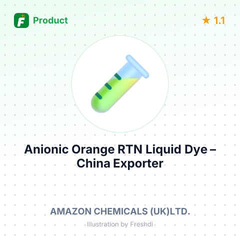 Anionic Orange RTN Liquid Dye – summary card, no photo uploaded yet