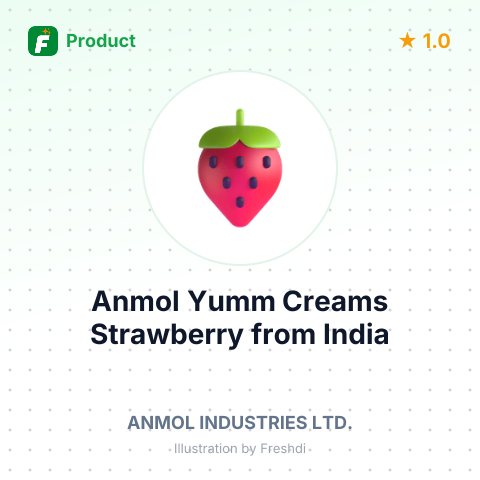 Anmol Yumm Creams Strawberry – summary card, no photo uploaded yet