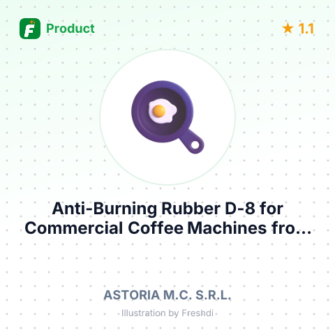 Anti-Burning Rubber D-8 for Commercial Coffee Machines – summary card, no photo uploaded yet