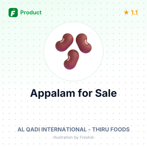 Appalam (Pulses Papad) – summary card, no photo uploaded yet