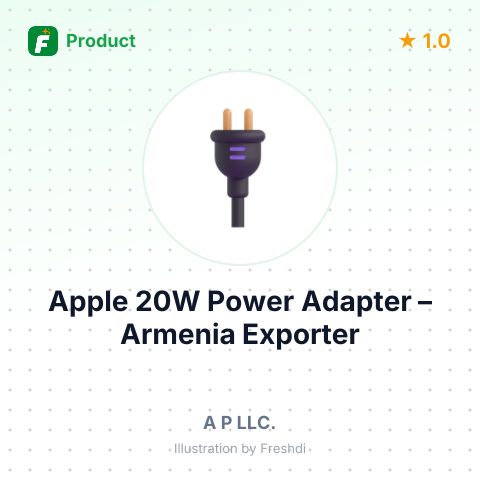 Apple 20W Power Adapter – summary card, no photo uploaded yet