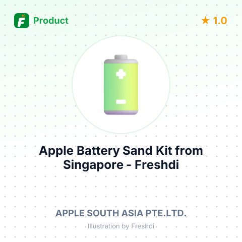 Apple Battery Sand Kit – summary card, no photo uploaded yet