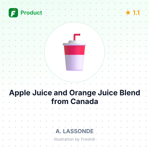 Apple Juice and Orange Juice Blend – summary card, no photo uploaded yet