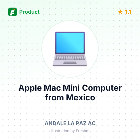 Apple Mac Mini Computer – summary card, no photo uploaded yet