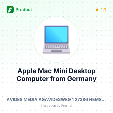 Apple Mac Mini Desktop Computer – summary card, no photo uploaded yet