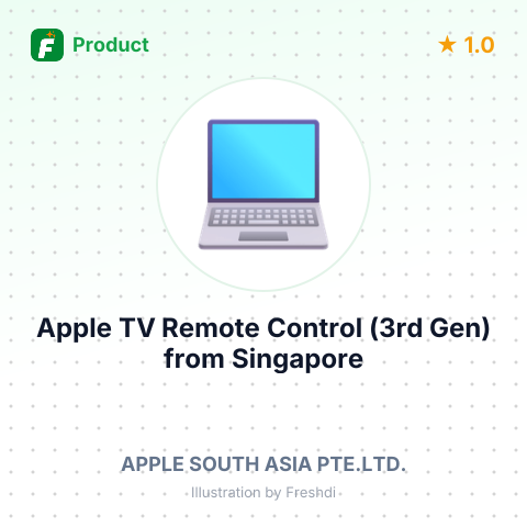 Apple TV Remote Control (3rd Gen) – summary card, no photo uploaded yet