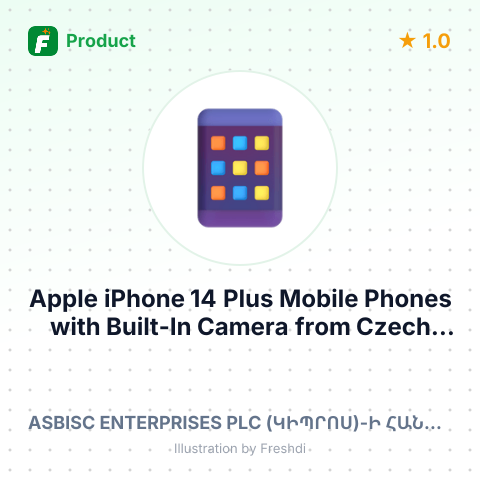 Apple iPhone 14 Plus Mobile Phones with Built-In Camera – summary card, no photo uploaded yet