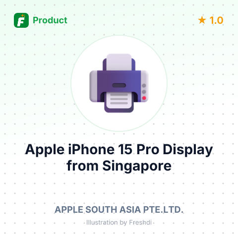 Apple iPhone 15 Pro Display – summary card, no photo uploaded yet