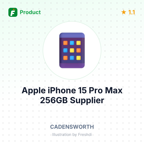 Apple iPhone 15 Pro Max 256GB – summary card, no photo uploaded yet