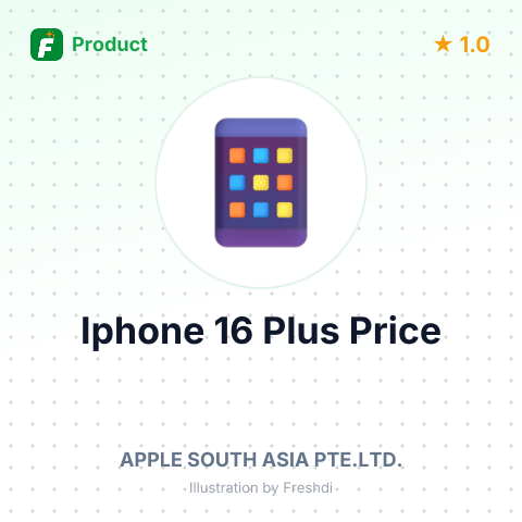 Apple iPhone 16 Plus – summary card, no photo uploaded yet