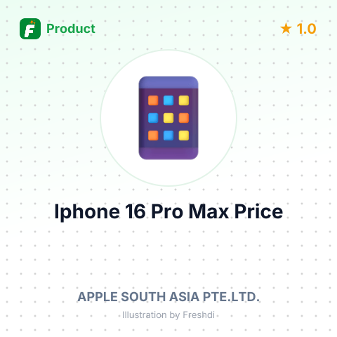 Apple iPhone 16 Pro Max Spring Ground Parts – summary card, no photo uploaded yet