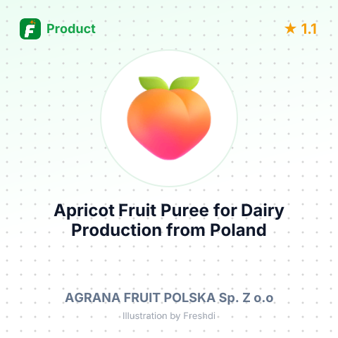 Apricot Fruit Puree for Dairy Production – summary card, no photo uploaded yet